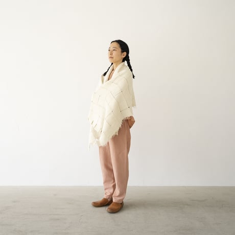 シルッキブランケットストール #1 White