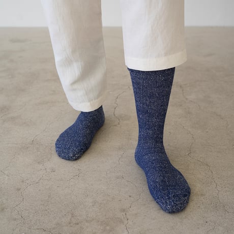 ［9色展開］シルッキソックス -リサイクルシルクコットン- 23-25cm