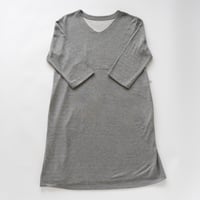 ［シルクパジャマ］シルッキエアドレス -Gray-