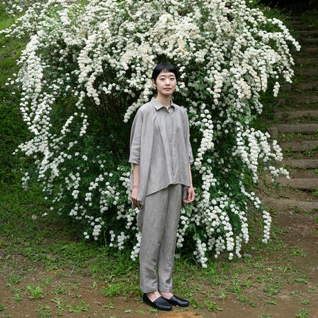 シルッキコクーンシャツ -SILKKI LINEN- Charcoal brown