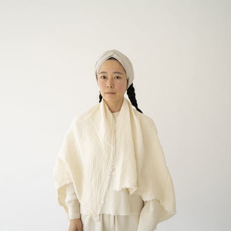 シルッキブランケットストール #3 -White-