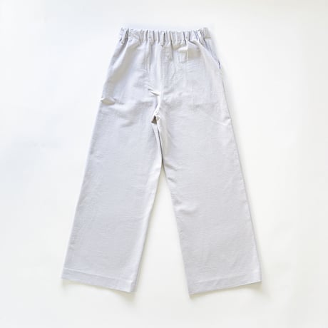 ストレートシルッキパンツ -Silkki denim- Pale gray
