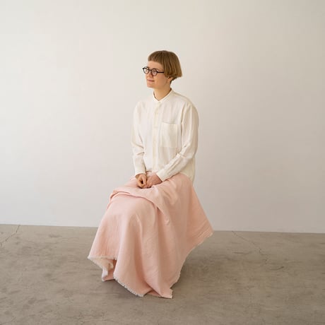 シルッキブランケットストール #2 -Soft pink-