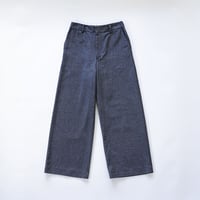 ストレートシルッキパンツ -Silkki denim- Navy