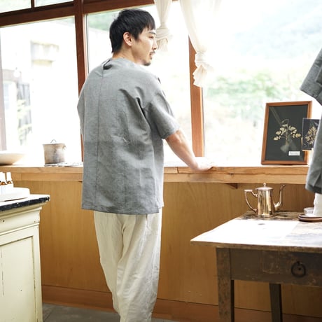 シルッキショートスリーブトップス -SILKKI LINEN- Gray