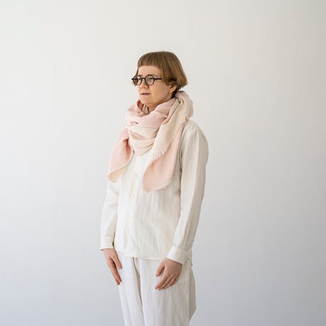 シルッキブランケットストール #3 -Soft pink-