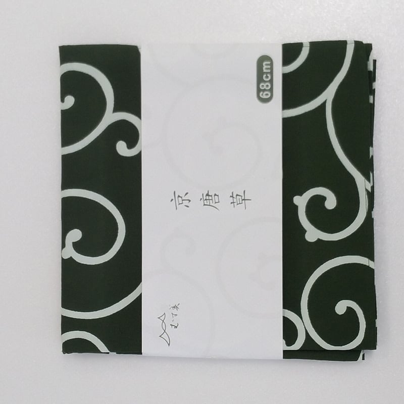 むす美 風呂敷68センチ 京唐草（全3色：グリーン・イエロー