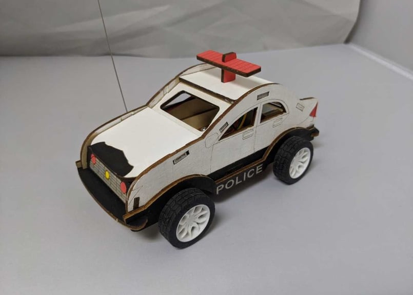 ラジコンパトロールカー　2台まとめて！ R/C うんてんしちゃお パトロールカー｜商品詳細｜おもちゃ屋