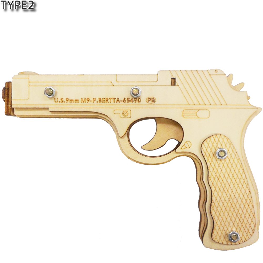 輪ゴムピストル 連射式 9連射タイプTYPE1 6連射タイプTYPE2 | ZAT ONLIN
