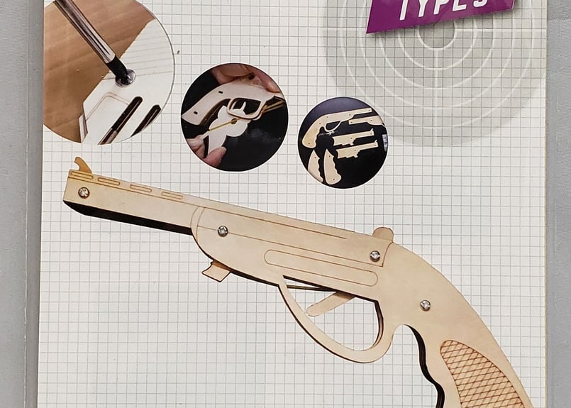 小型単発式輪ゴムピストル TYPE3、TYPE4、TYPE5 | ZAT ONLINE STORE