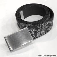 Black Paisley Belt