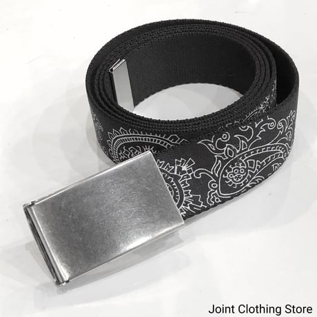 Black Paisley Belt
