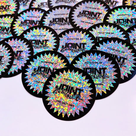 Joint Vinyl Glitter Sticker