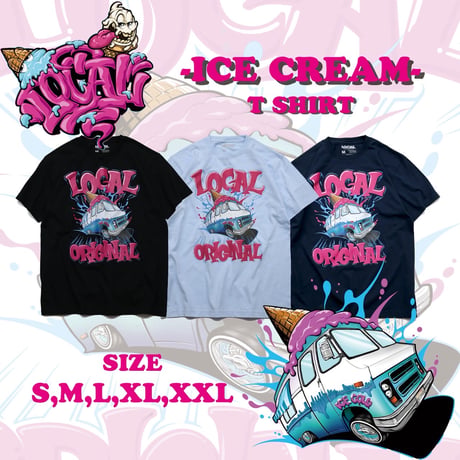LOCAL CLOTHING T-Shirt / ICE CREAM