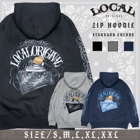LOCAL CLOTHING Zip Hoodie