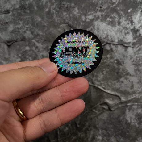 Joint Vinyl Glitter Sticker
