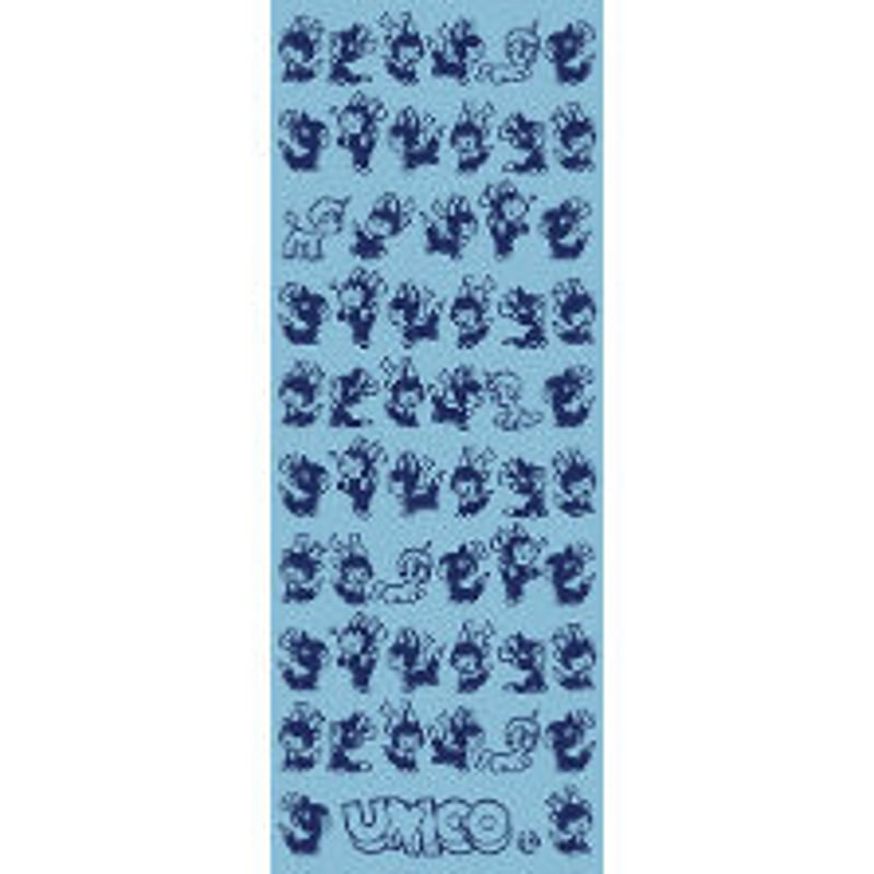 手染めてぬぐい/ユニコといっぱいチャオ(青色) | TOKYO ATOM ONLINE STORE