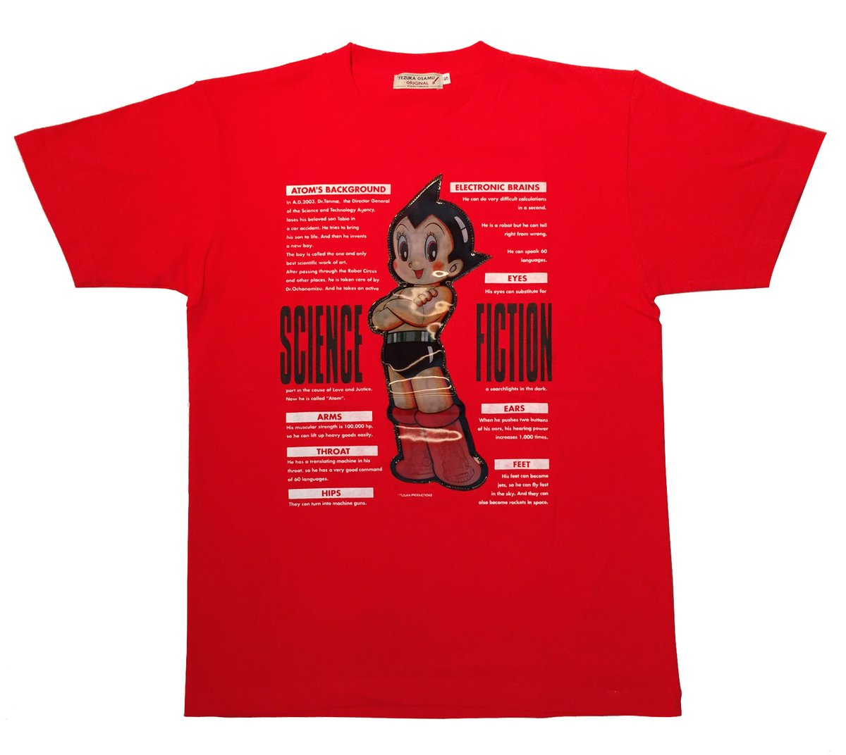 鉄腕アトム Tシャツ メカ2003【赤】 | tokyo atom shop's STORE 鉄腕アトム Tシャツ メカ2003【赤】 | tokyo atom shop's STORE