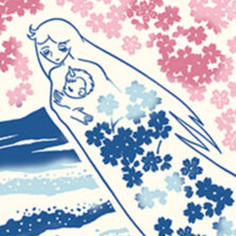 手染めてぬぐいユニコと西風の精 | tokyo atom shop's STORE