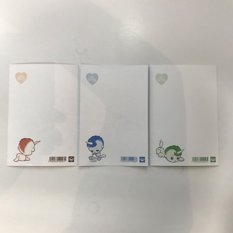 ユニコポストカード カラー3枚セット（通常版上巻装丁柄、通常版