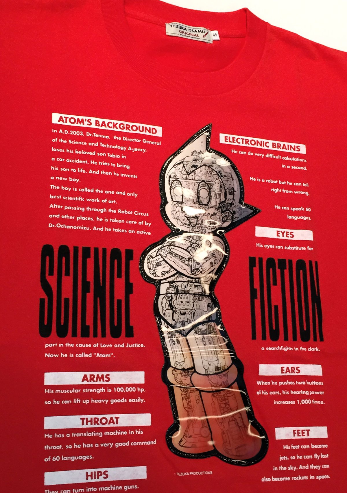 鉄腕アトムTシャツ メカ2003【赤】 | tokyo atom shop