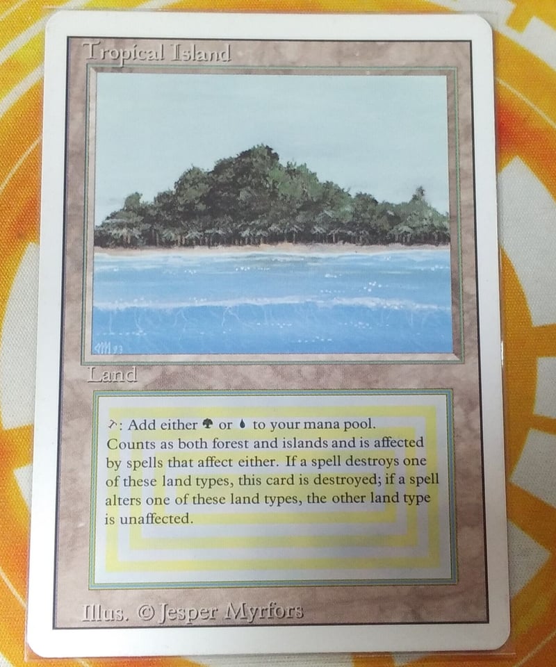 PSA9】MTG Tropical Island 英語版 リバイズドPSA鑑定 - マジック：ザ ...