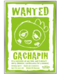 (TDC)ガチャピン＆ムック キャラクタースリーブガチャピン WANTED(EN-1643)