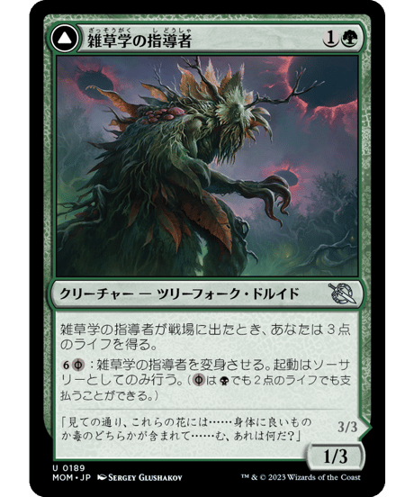 【MOM】雑草学の指導者/Herbology Instructor - 疾病の発動者/Malady Invoker