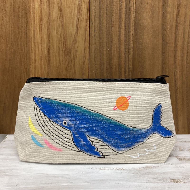 ペンケースポーチ〜くじら〜 | きみどりのとりスタジオ 
