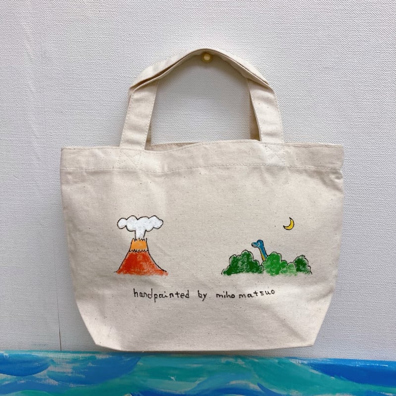 ひ*㊥様 手描きオリジナルイラスト ミニトートバッグ Hand Drawing