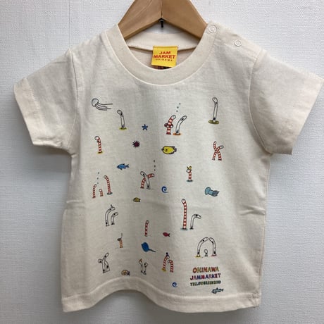 プリントTシャツ(90/100/110/120cm)チンアナゴ&ニシキアナゴ