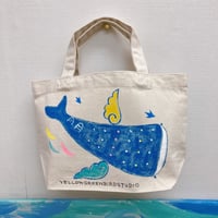 手描きトートバッグ（小）ジンベイザメ