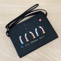 手描きフラットポーチ〜ちんあなご&にしきあなご〜 | きみどりのとり