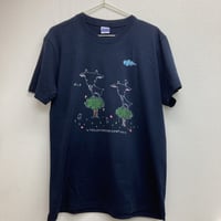手描きTシャツ(140/160/S/M/Lサイズ)木のぼりひーじゃー