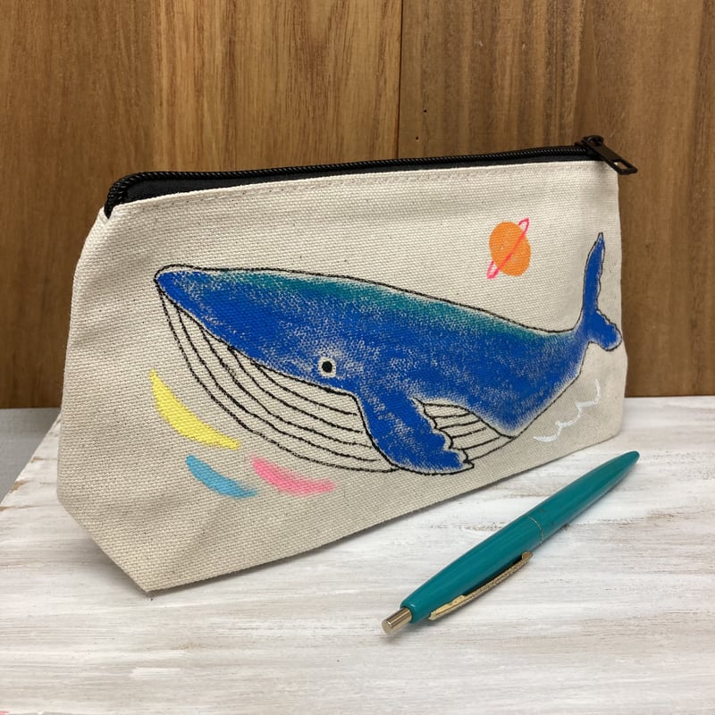 ペンケースポーチ〜くじら〜 | きみどりのとりスタジオ