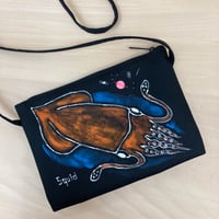 手描きフラットポーチ〜ちんあなご&にしきあなご〜 | きみどりのとり