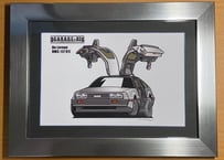 ☆オプション☆A4サイズ額縁・メタルヘアライン風フレーム(木製)
