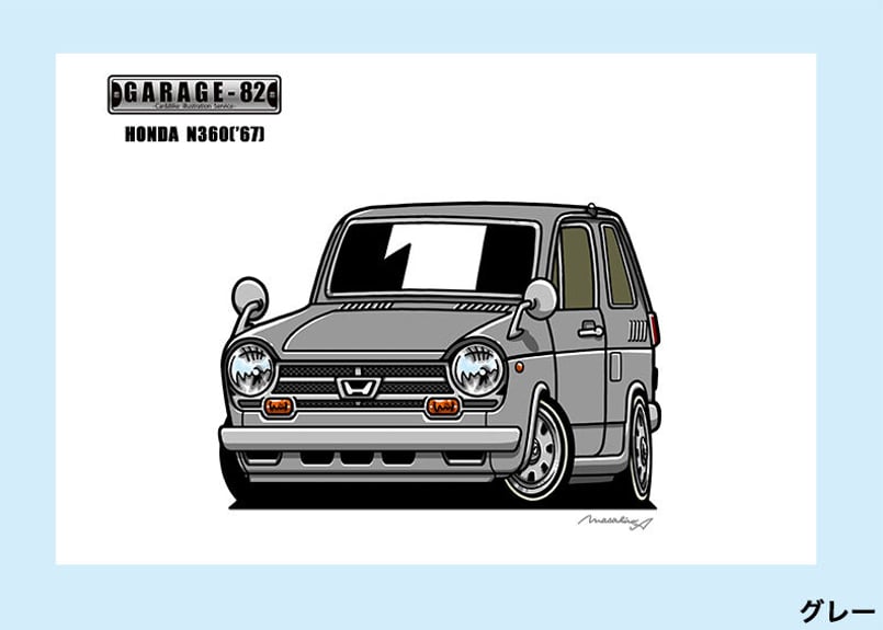ホンダＮ３６０　看板　レトロ □ホンダ N360('67) | GARAGE-82