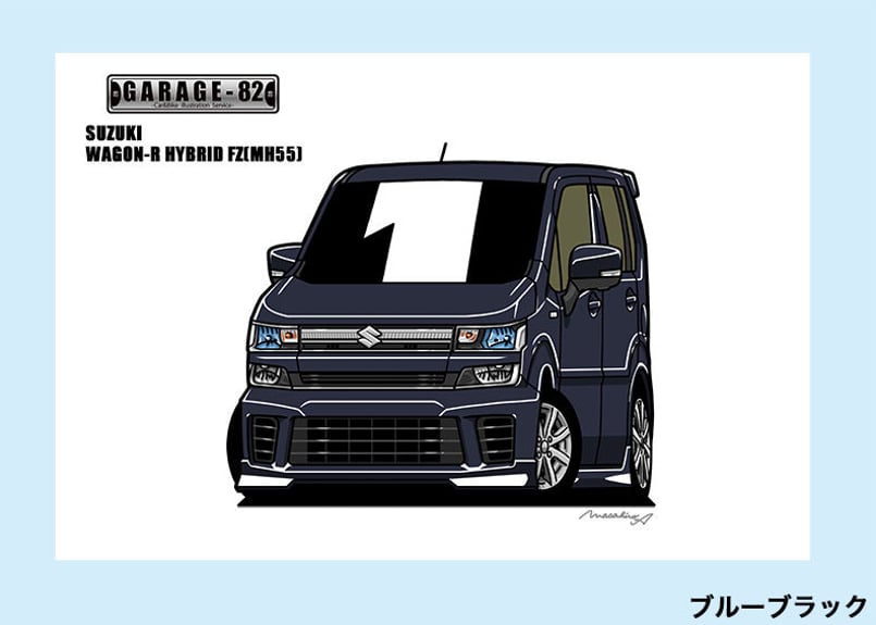 オーダーメイド　mh55s ワゴンR 左右20%ワンオフ ギャルソン ワゴンR MH55S ハイブリッドFZ EU-S フロント