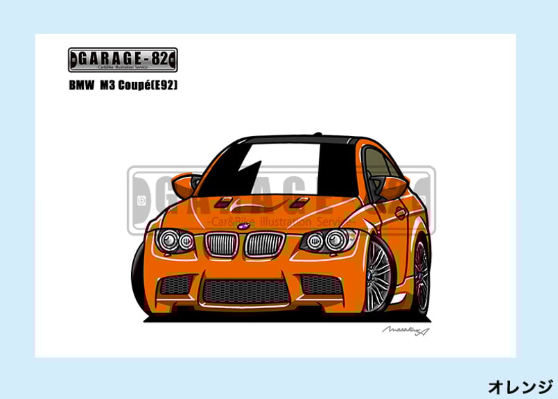 GC-1152 BMW M3/325限定版画直筆サイン額装●作家平右ヱ門 Genuine BMW E36 M3 Z3 M Coupe Roadster Side Emblem Decal