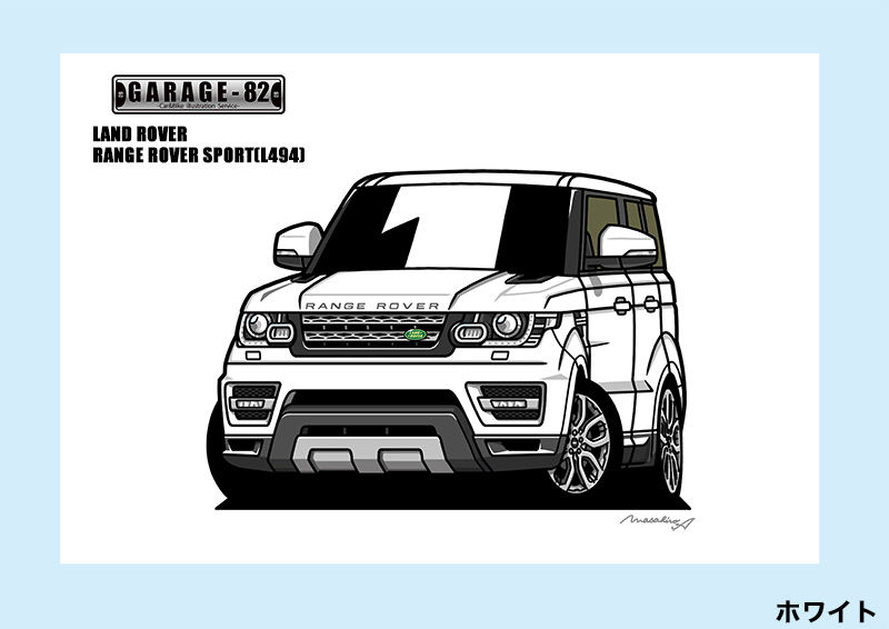 Land Rover RangeRover アートスケッチ サイン、専用ケース付 ランドローバー公式オンラインショップ / RANGE ROVER SCULPT