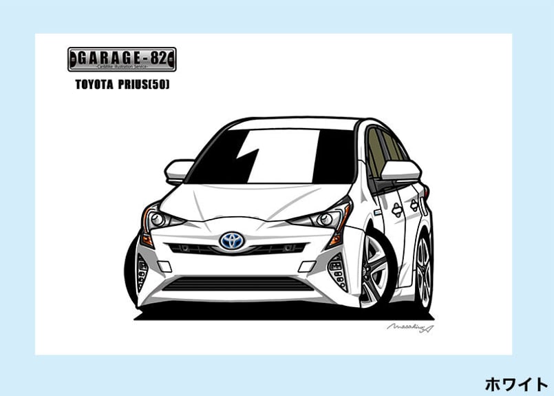 ■トヨタ PRIUS カラーサンプル ホワイト 50系 前期 50プリウス 非売品トヨタ プリウス50系 カラーサンプル ミニカー 美品