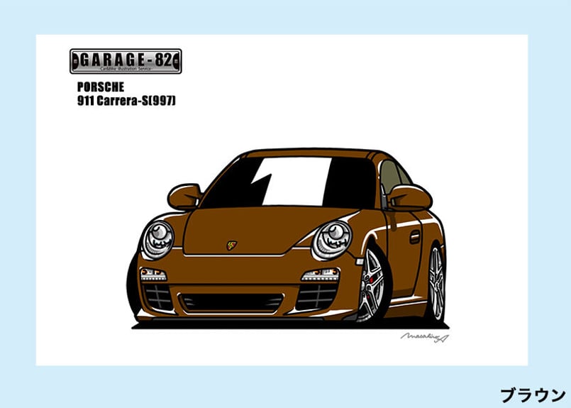 Porsche - GC-2059ポルシェカイエン/911カレラ限定版画サイン