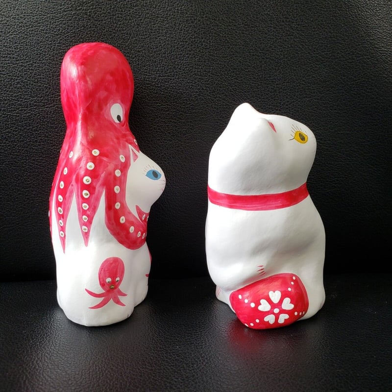 猫に蛸 プレミアム26 ＆ 猫に毬(小) 相良人形 | いいべっす山形