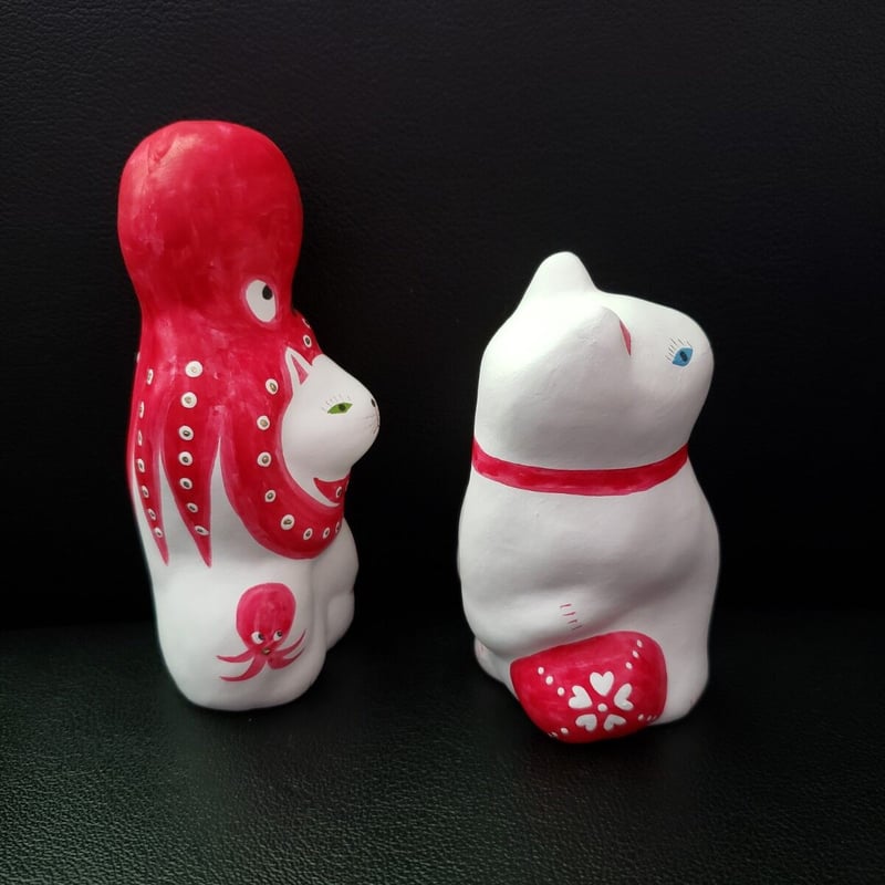 猫に蛸 プレミアム30 ＆ 猫に毬(小) 相良人形 | いいべっす山形