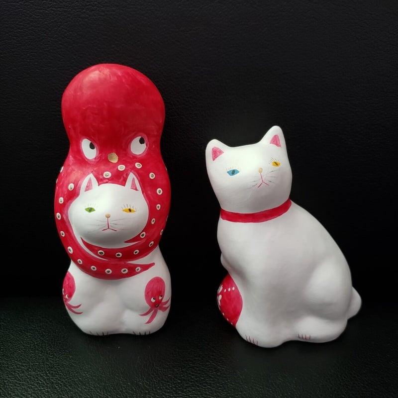 猫に蛸 プレミアム30 ＆ 猫に毬(小) 相良人形 | いいべっす山形