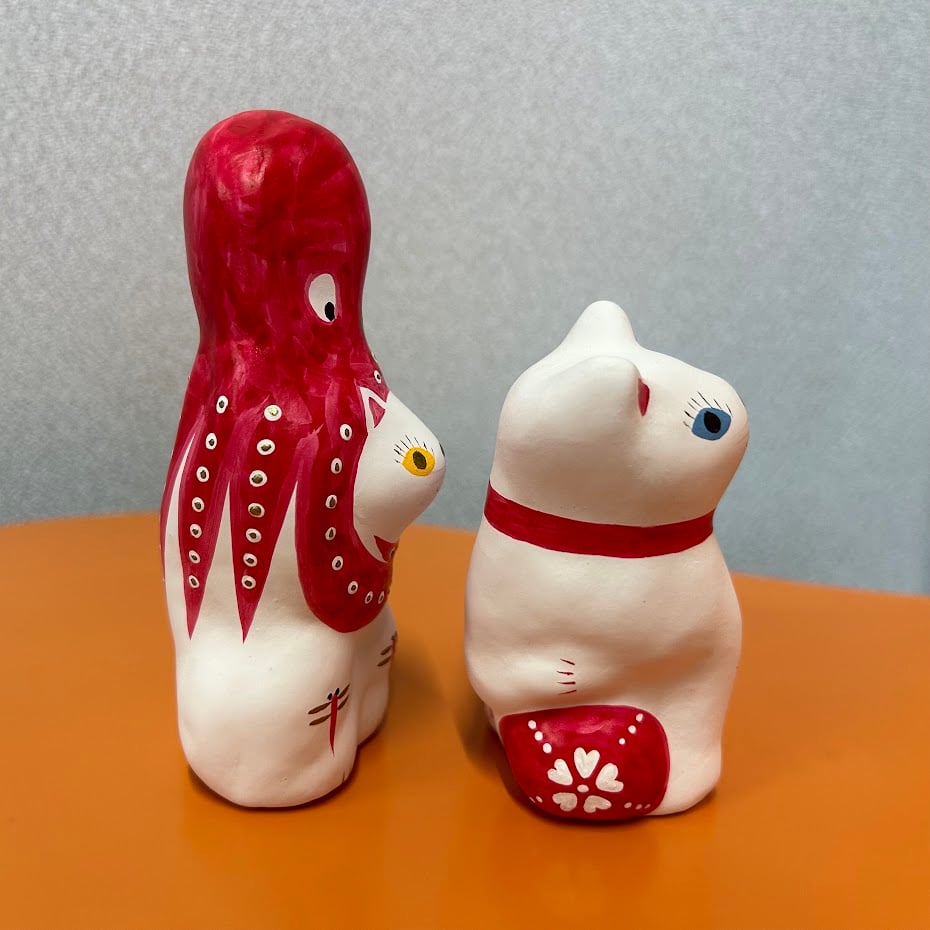 猫に蛸 別注とんぼ26 ＆ 猫に毬(小) (240725-1) | いいべっす山形