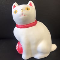 猫に毬(大)　4    相良人形