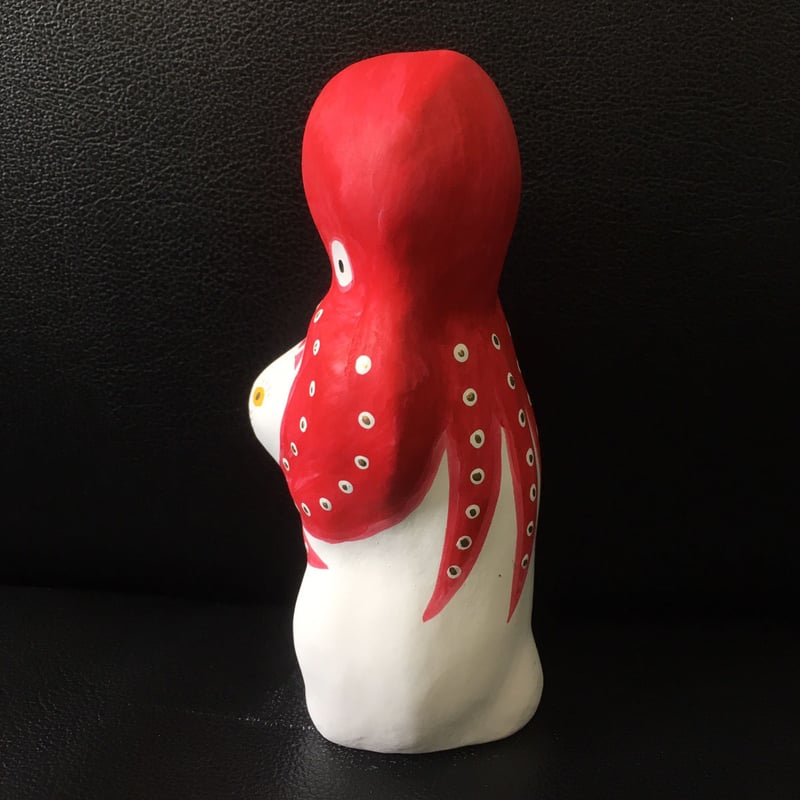 新品 相良人形 猫に蛸 白猫 猫に蛸 プレミアム30 ＆ 猫に毬(小) 相良人形 | いいべっす山形