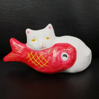 猫に鯛　７　 相良人形